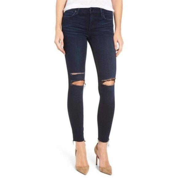 Anthropologie Joe's Jeans Women's Icon Skinny Ankle Jeans Denim Dark Wash - Picture 3 of 16